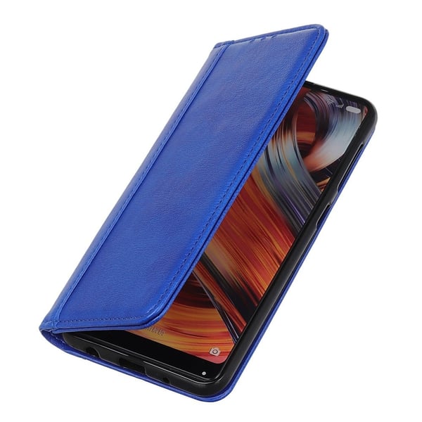 Aito nahkakotelo magneettisuljuksella Samsung Galaxy A73 - Sininen
