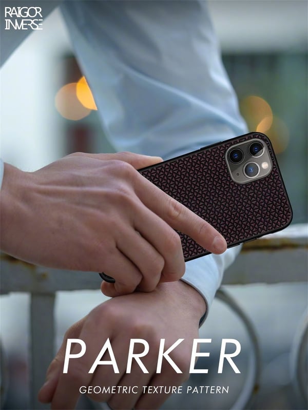 Raigor Inverse PARKER-skydd för iPhone 11 Pro - Röd