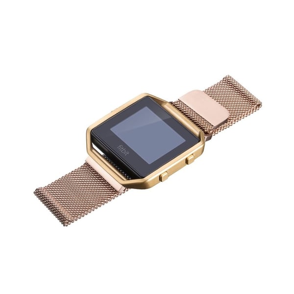 Fitbit Blaze klokkearmbånd med klokke ramme laget av rustfritt stål, str. S - Rosa gull Fitbit Blaze klokkearmbånd med klokke ramme laget av rustfritt stål, str. S - Rosa gull