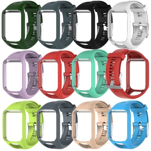 TomTom Runner/Spark/Adventurer 2/3 blød silikone cover - Sort