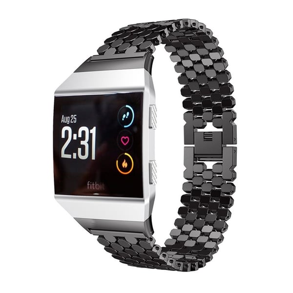 Fitbit Ionic Hexagon urrem - Sort Fitbit Ionic Hexagon urrem - Sort
