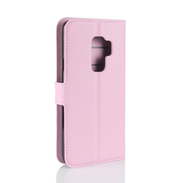 Samsung Galaxy S9 Plus Läckert skinn fodral - Ljus rosa