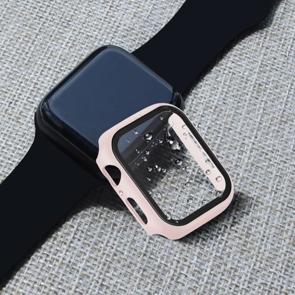 Apple Watch Series 5 44mm Holdbar Gummiert Etui - Rosa