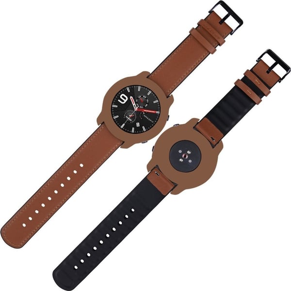 Amazfit Gtr 42mm Silikon Støtfanger - Kaffe