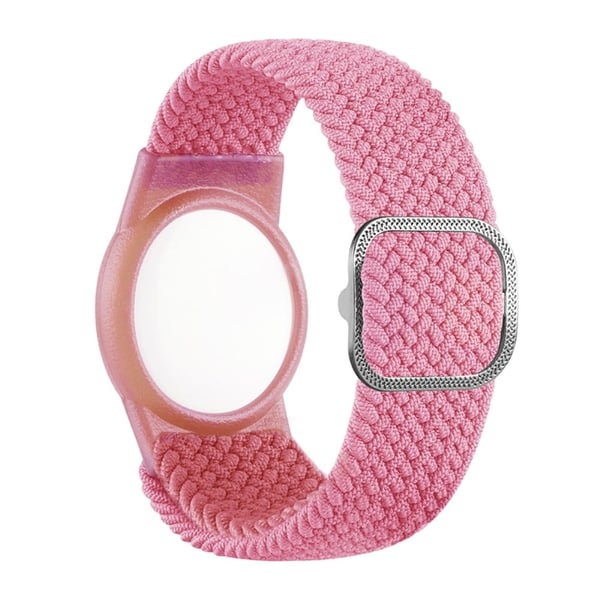 AirTags-etui med nylon-urrem - Lyserød