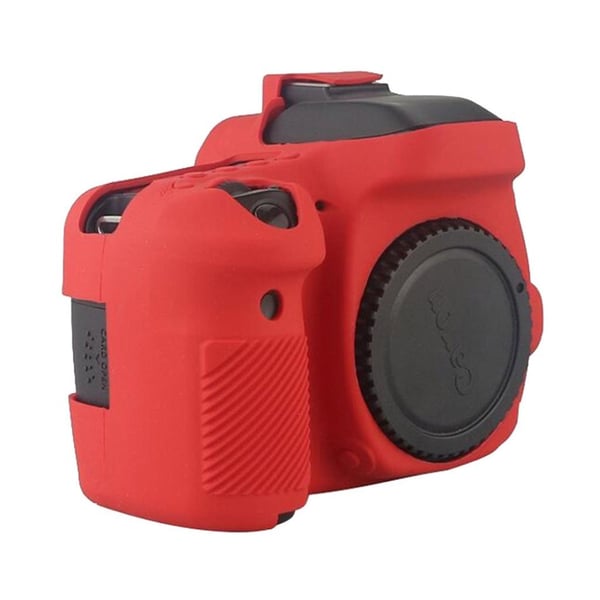 Canon EOS 6D/5DS/5DRS cover i silikone - Rød Canon EOS 6D/5DS/5DRS cover i silikone - Rød