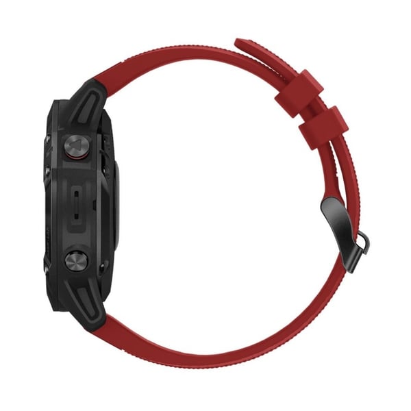 Garmin Fenix 5 silikoninen kellonauha - Punainen