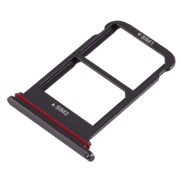 Huawei Mate 10 Pro kaksipaikkainen Micro SD SIM-korttipidike - Musta