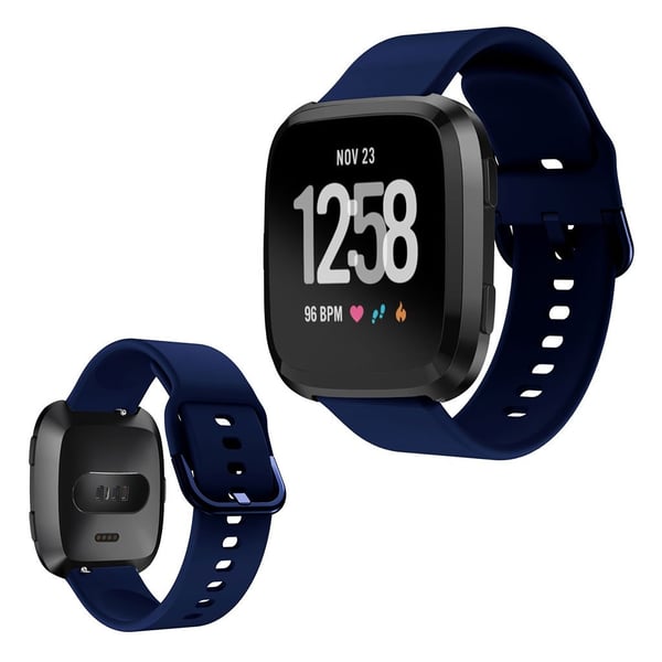 Fitbit Versa silikoninen kellonauha - Tummansininen