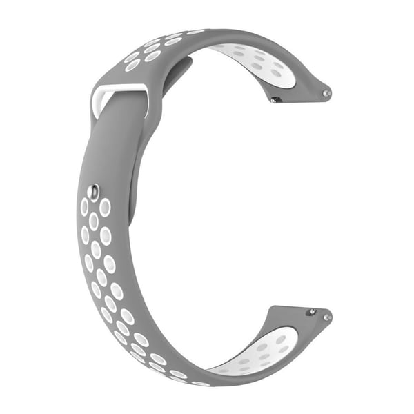 Huami Amazfit to-tone silikone urrem - Grå / Hvid Huami Amazfit to-tone silikone urrem - Grå / Hvid