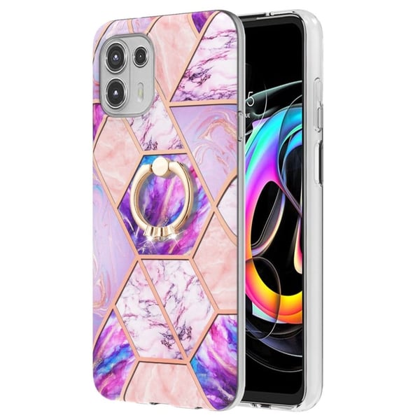 Marmormotiv Motorola Edge 20 Lite skal - Ljust Lila