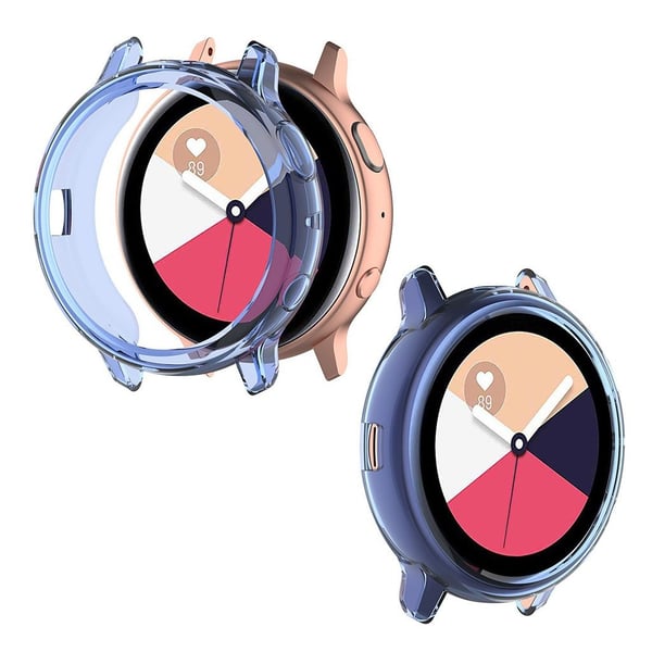 Samsung Galaxy Watch Active 2 - 40mm Holdbar Ramme - Blå Samsung Galaxy Watch Active 2 - 40mm Holdbar Ramme - Blå
