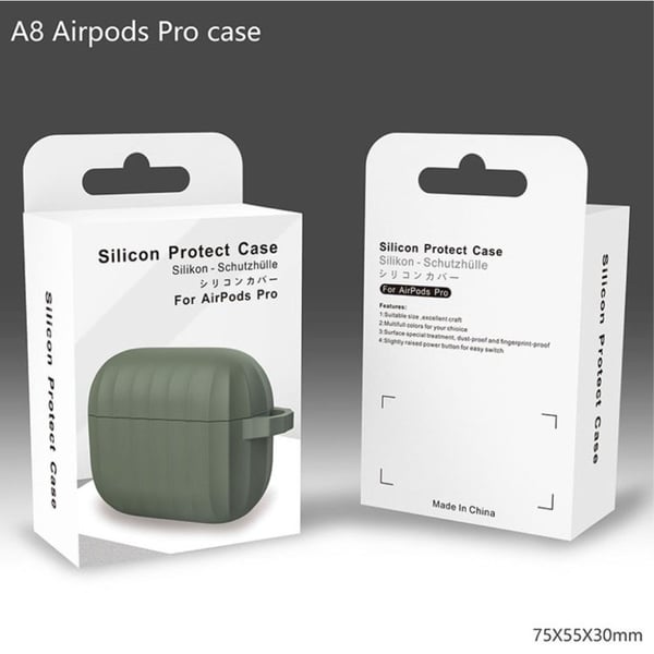 DIROSE AirPods Pro hållbart silikonfodral - Lila