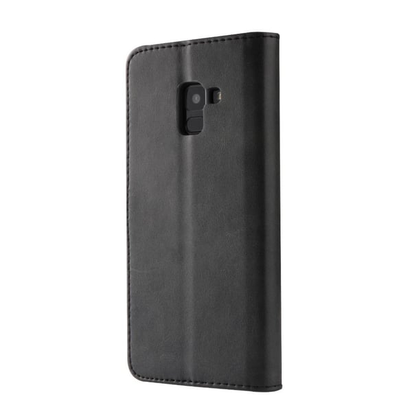 LC.IMEEKE Samsung Galaxy A8 (2018) PU læder flip etui - Sort