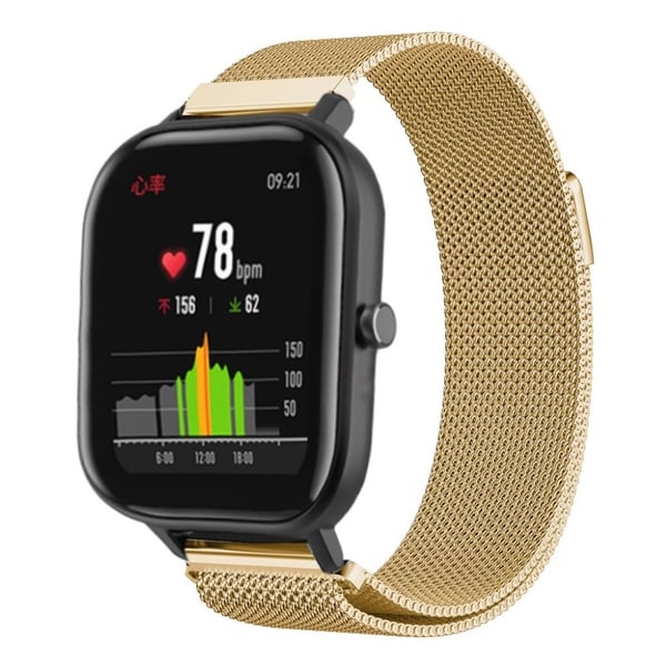 Amazfit GTS milanese ruostumattomasta teräksestä valmistettu ranneke - Kulta