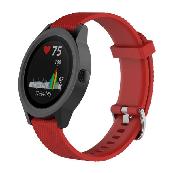 Garmin Vivomove HR blød silikone sports urrem - Rød Garmin Vivomove HR blød silikone sports urrem - Rød
