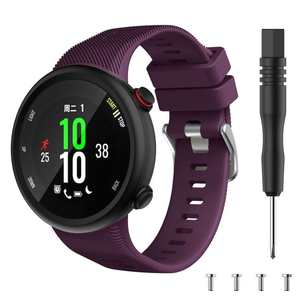 Garmin Forerunner 45 siisti silikoninen kellonauha - Violetti