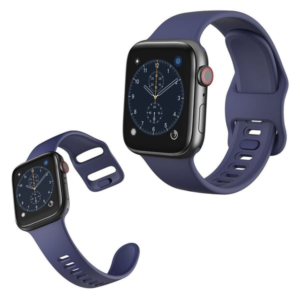 Apple Watch Series 5 40mm simpel silikone Urrem - Mørkeblå Apple Watch Series 5 40mm simpel silikone Urrem - Mørkeblå