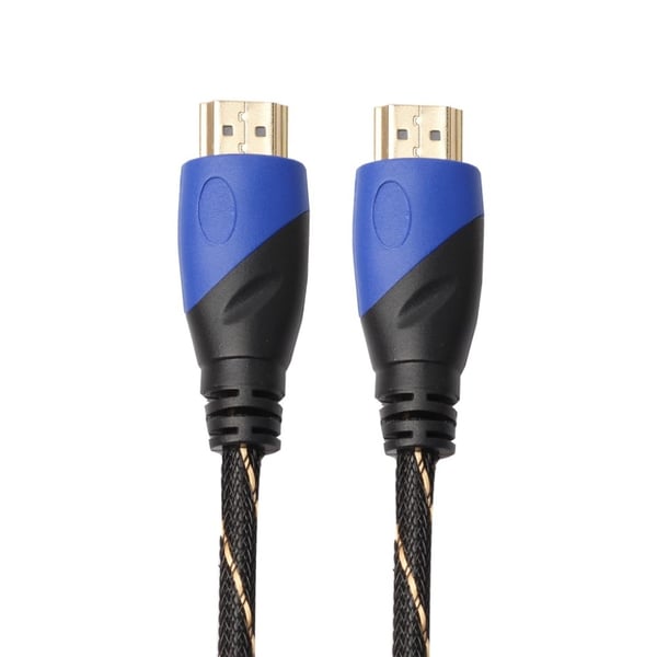 Universal 1.8M Mesh Layer vevet mønster HDMI-kabel V1.4 AV HD 3D