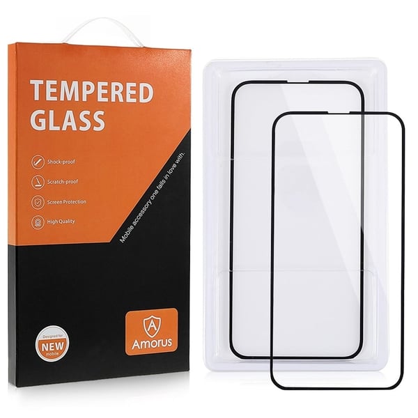 2 stk AMORUS ekstra sterk skjermbeskytter i glass til Sony Xperia 10 IV