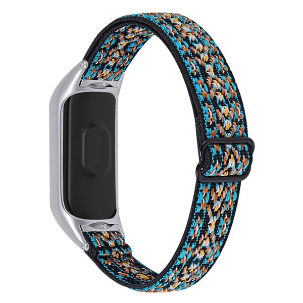 Xiaomi Mi Smart Band 4 / 3 nylon elastiskt klockarmband - Grön Rand