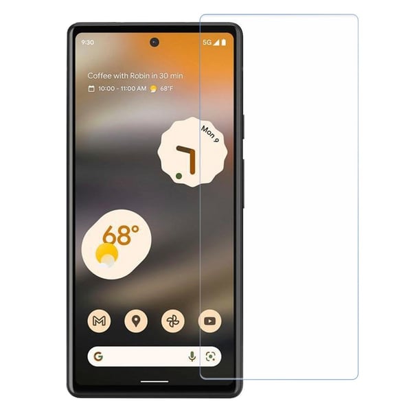 AMORUS skjermbeskytter i herdet glass med buet kant for Google Pixel 6a