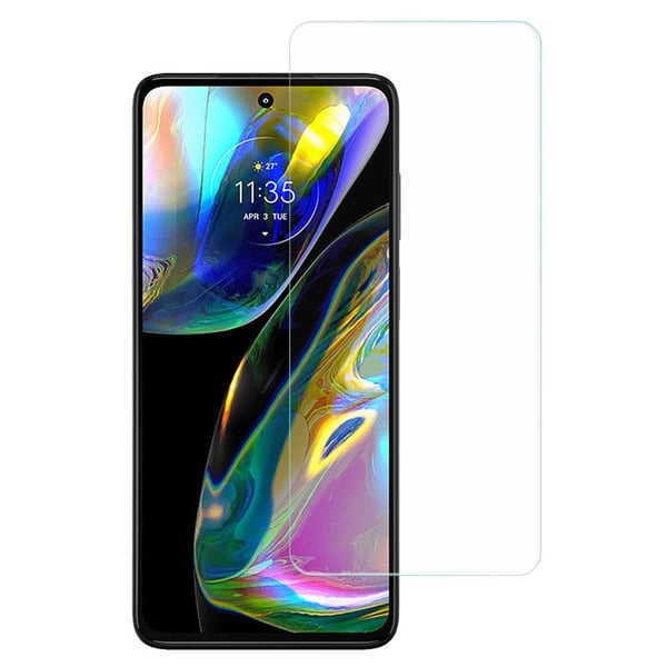 AMORUS skærmbeskytter i hærdet glas med buet kant til Motorola Moto G82