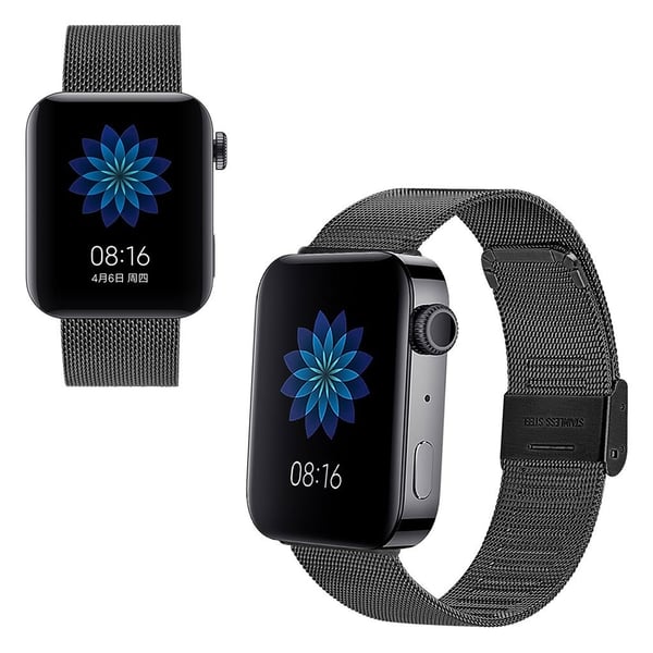 Xiaomi Mi Watch milanese nät av rostfritt stål - Svart Xiaomi Mi Watch milanese nät av rostfritt stål - Svart