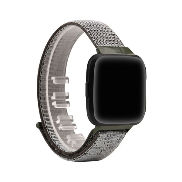 FitBit Versa Nailon Vaihtoranneke Tarra Kiinnitys - Tumman Vihreä FitBit Versa Nailon Vaihtoranneke Tarra Kiinnitys - Tumman Vihreä