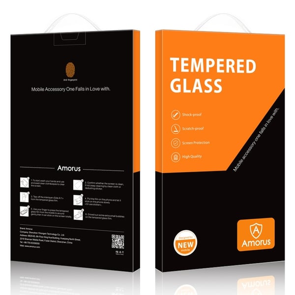 AMORUS skjermbeskytter i herdet glass med buet kant for Realme GT Neo2
