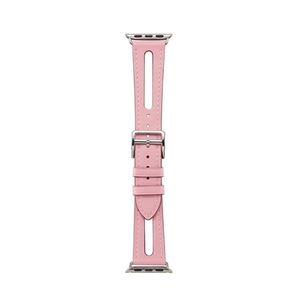Apple Watch Series 5 40mm læder Læder Urrem - Lyserød