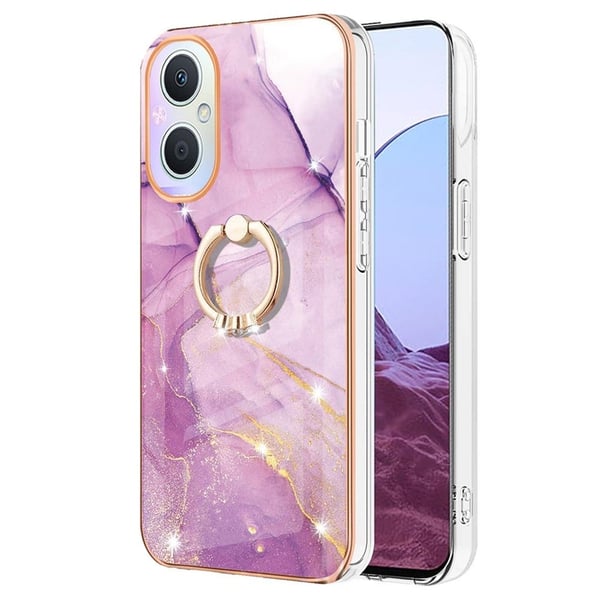 Marble Mønstret Cover med Ring Holder til OnePlus Nord N20 5G - Lyserød Marmor Haze Marble Mønstret Cover med Ring Holder til OnePlus Nord N20 5G - Lyserød Marmor Haze
