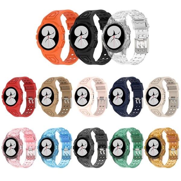 Samsung Galaxy Watch 4 (44 mm) klokkerem med deksel - Oransje