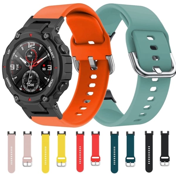 Amazfit T-Rex Pro / T-Rex / Ares silikone urrem - Rød