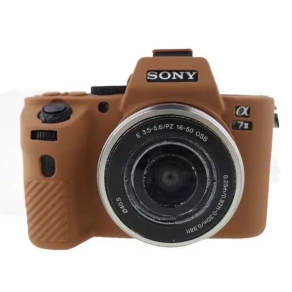 Sony a7II beskyttelses deksel i myk silikon - Brun