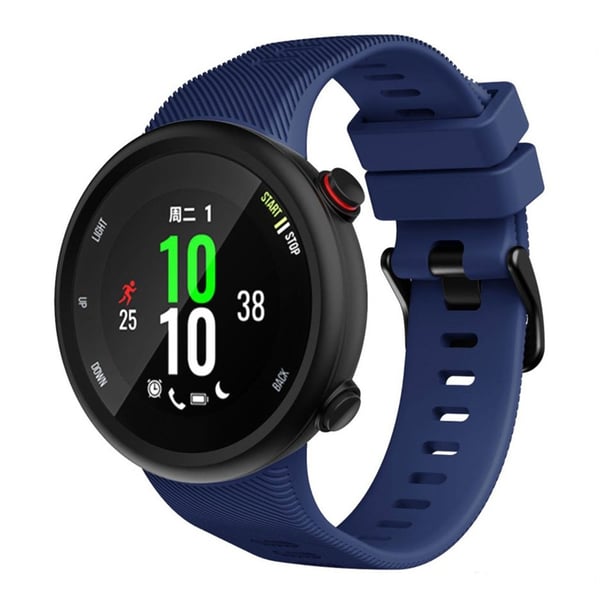 Garmin Forerunner 45S holdbar sort spenne silikon klokkereim - Navy Blue