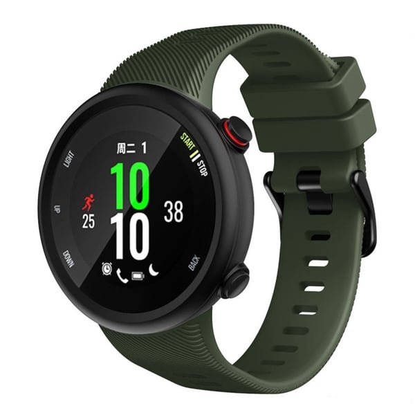 Garmin Forerunner 45S holdbar sort spenne silikon klokkereim - Army Grønn