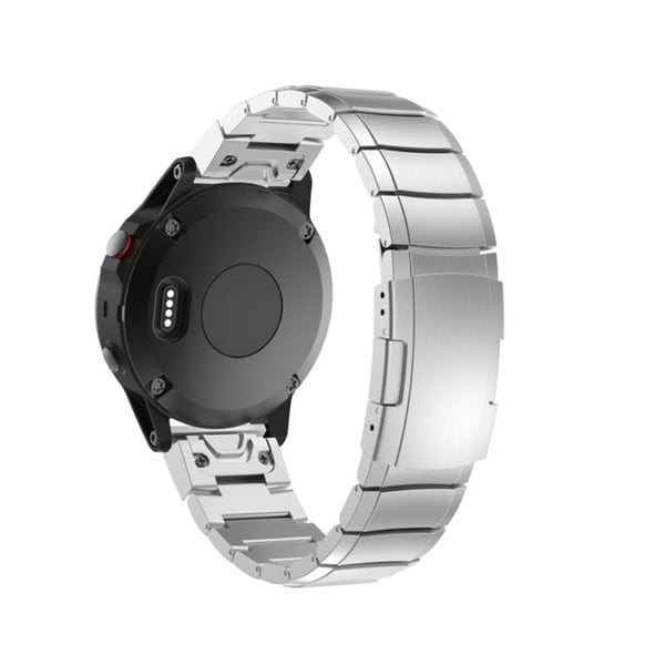Garmin Fenix 5X klokkereim i rustfritt stål - sølv