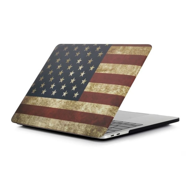 MacBook Pro 15 Touchbar beskyttelses deksel med printet bilde - amerikansk flagg MacBook Pro 15 Touchbar beskyttelses deksel med printet bilde - amerikansk flagg