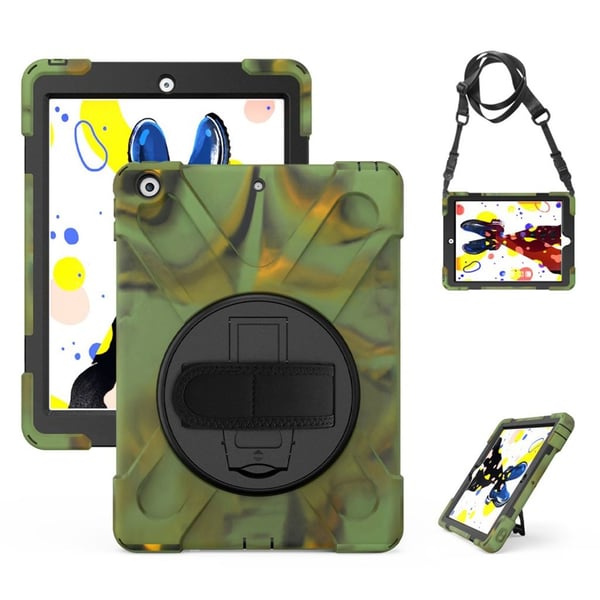 iPad 10.2 (2,019) X-formet hybrid etui - kamuflasje