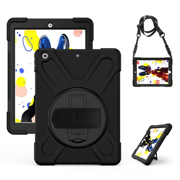 iPad 10.2 (2019) X-Shape hybridikotelo - Musta iPad 10.2 (2019) X-Shape hybridikotelo - Musta