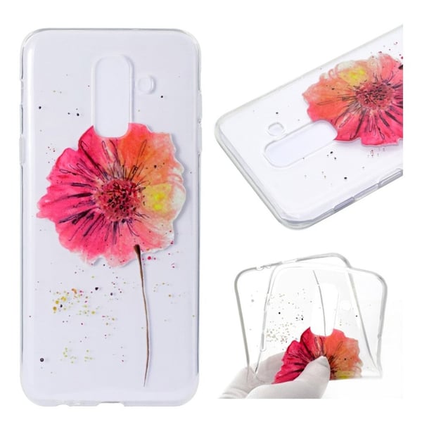 Samsung Galaxy A6 Plus Kuvallinen Pehmeä TPU Takaosan Suojakuori - Eloisa Kukka