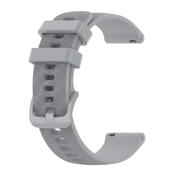 Silikonklokkerem i karbonfiberstil til Garmin Forerunner 255 / Xiaomi Watch S1 - Grå Silikonklokkerem i karbonfiberstil til Garmin Forerunner 255 / Xiaomi Watch S1 - Grå