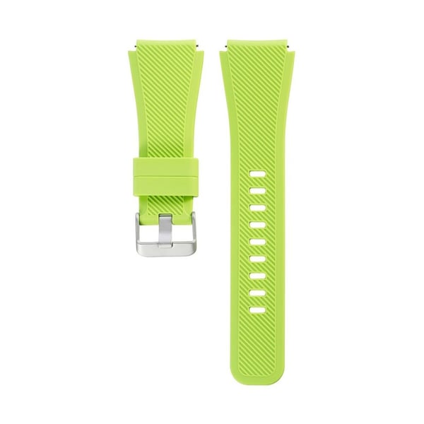 Samsung Gear S3 Frontier klockarmband silikon - Grön Samsung Gear S3 Frontier klockarmband silikon - Grön