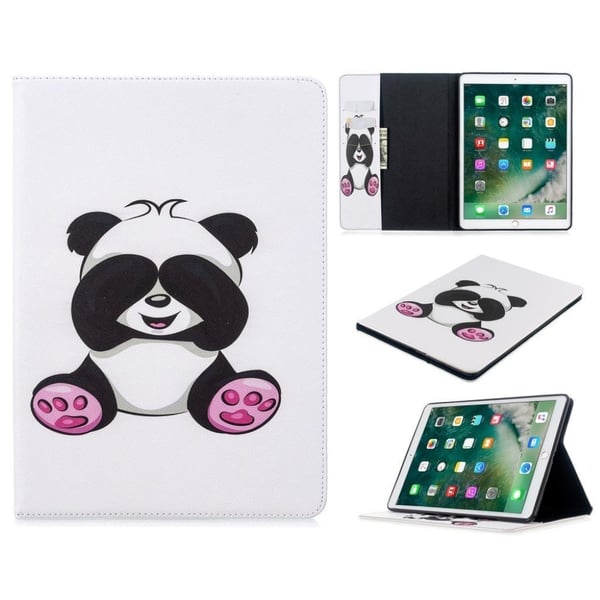 iPad 10.2 (2019) Stilfuldt mønster læder flip etui - Genert Panda