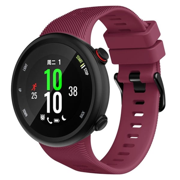 Garmin Forerunner 45 holdbar silikone Urrem - Vinrød