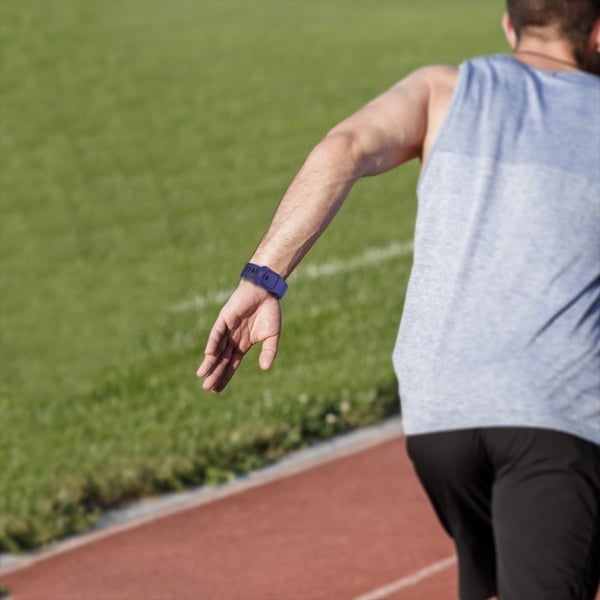 Apple Watch Series 5 44mm simpel silikone Urrem - Mørkeblå