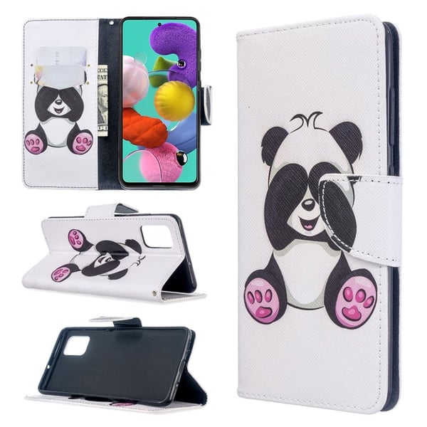 Wonderland Samsung Galaxy A51 flip kuoret - Söpö Panda Wonderland Samsung Galaxy A51 flip kuoret - Söpö Panda