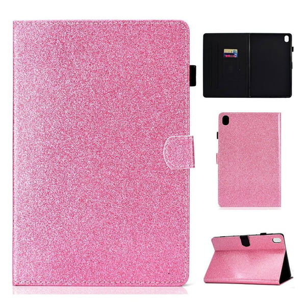 Huawei MediaPad M6 10,8 flash pulver skinn flip etui - Pink Huawei MediaPad M6 10,8 flash pulver skinn flip etui - Pink