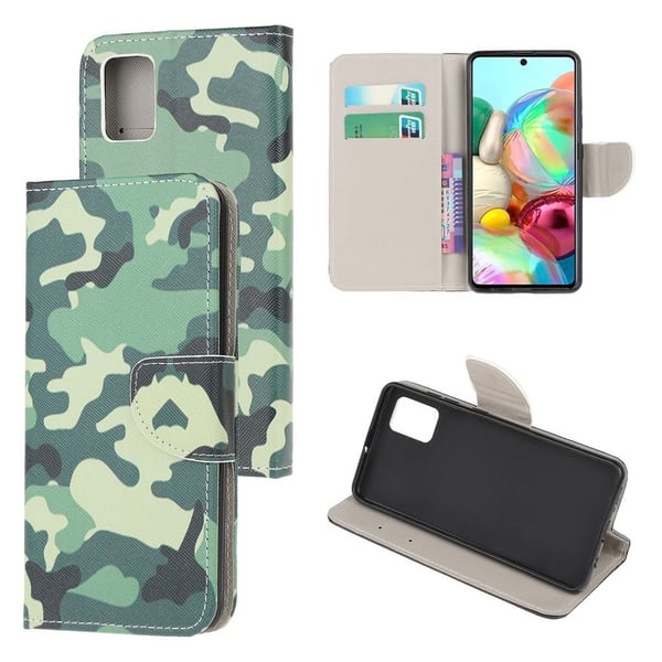 Wonderland Samsung Galaxy A71 flip case - Kamuflasje